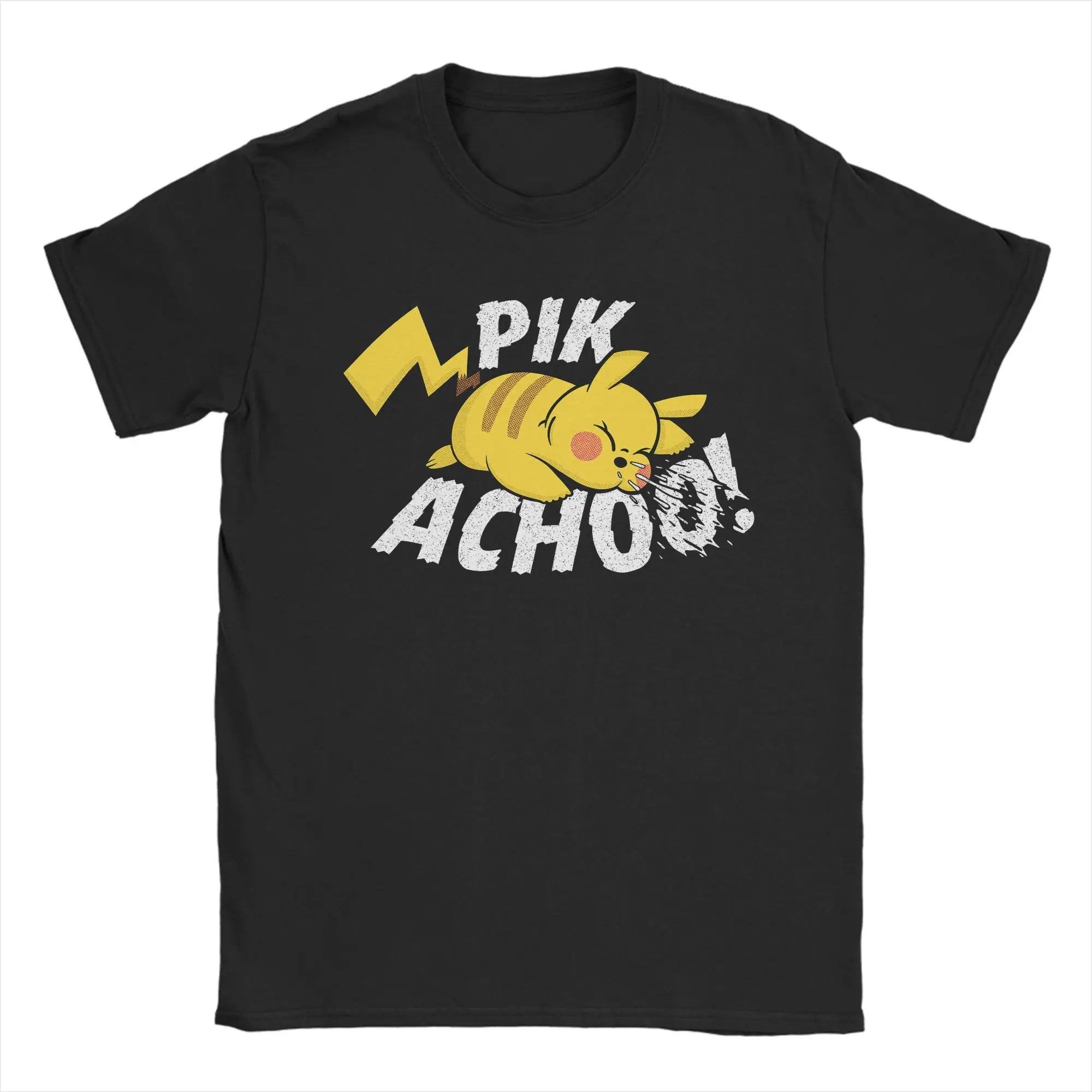 Pokemon T-shirt Men's Pure Cotton Casual T-shirt Round Neck T-shirt Short Sleeve Clothing Summer Sports Casual Short Sleeve Top