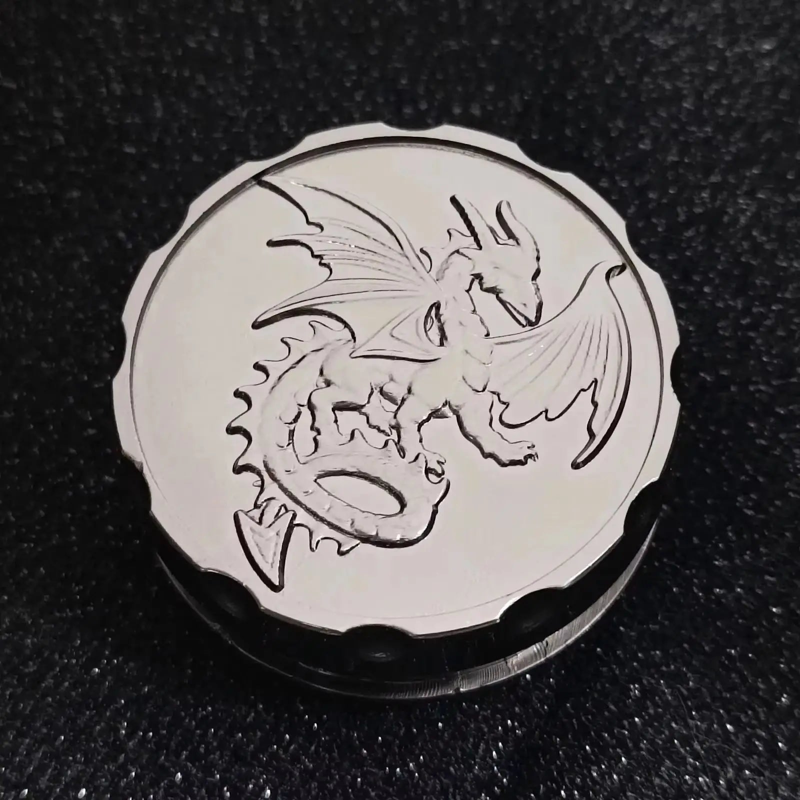 Dragons Metal And Dice Dungeons Fingertip Gyro Roulette Spinner Dice - Rotating Table Game Accessory for Gift