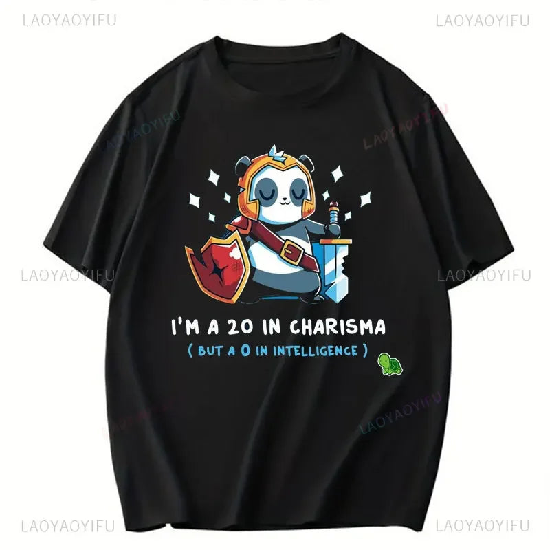 DND Printed T Shirt The Dice Giveth and The Dice Taketh Cats Adventurers Fantasy RPG Role Playing Tabletop Games Cotton T-Shirt