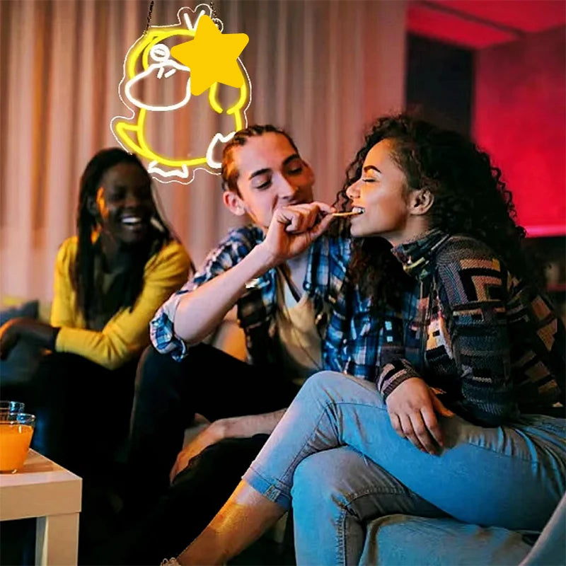 Game Neon Signs for Wall Decor Games Fans Anime Neon Sign for Game Room Birthday Christmas Gift For Monster Game Fans