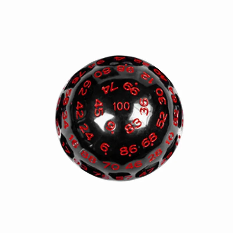 D100 Dice Polyhedral Acrylic 100 Sided Dices For Table Board Role Playing Game Bar Funny Kids Party Entertaiment