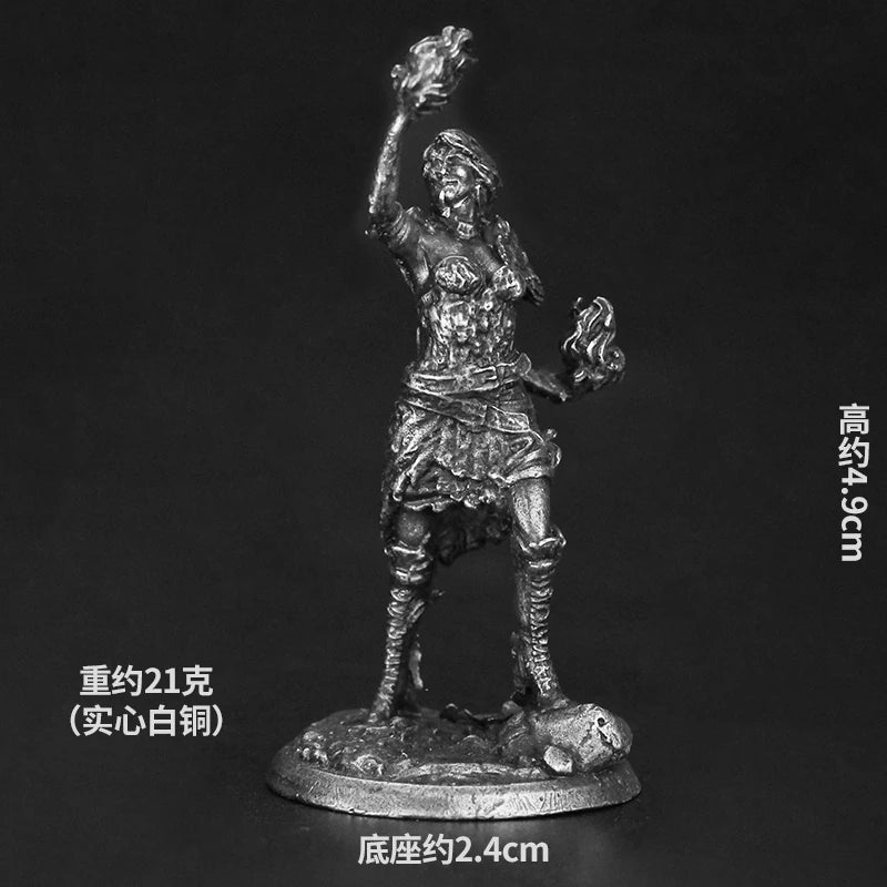 Bronze Metal Dragon and Dungeon Soldier Model Handmade Desktop Game Ornament Chess Toys Gifts Accessories