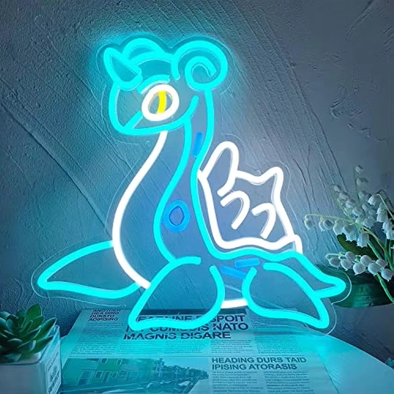 Anime Dragon Neon Sign Janpanese Neon Light for Game Room Bedroom Wall Decor BestGifts for Anime Lovers USB Powered Anime Light