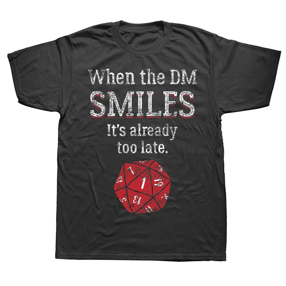 I Have A Plan D20 Dice Role Playing Game DnD T-shirt Novelty Dungeon Dragon T Shirts Graphic Personalized Printed Women Men
