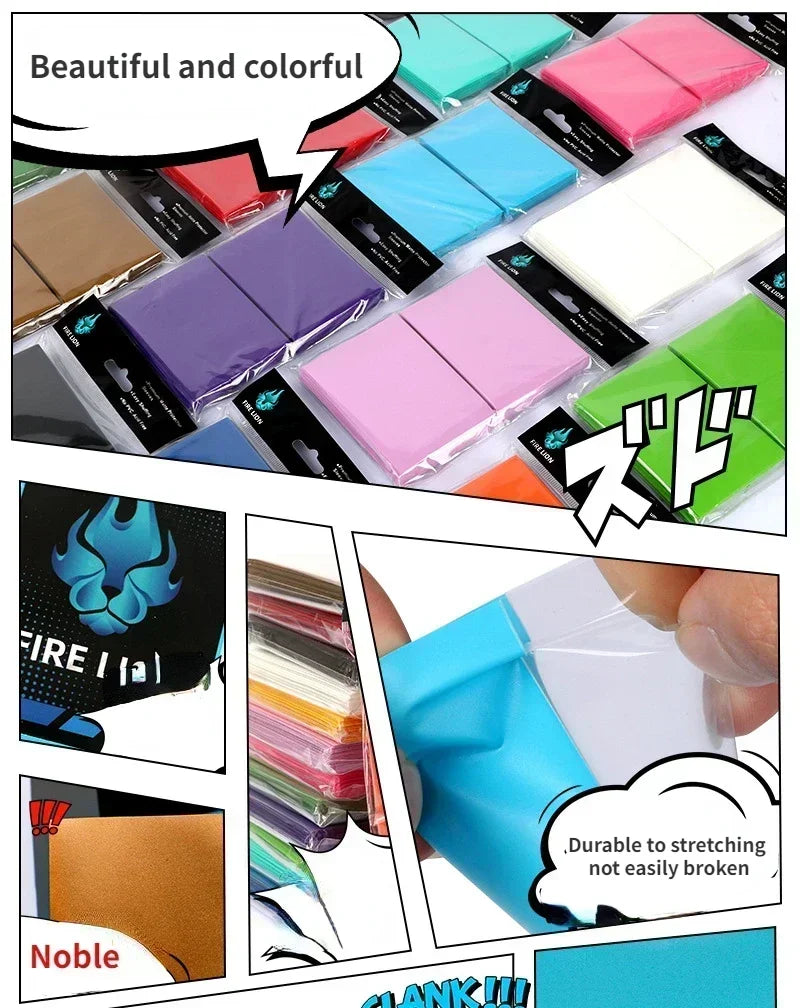 100 Counts 2.5"x3.5" Card Sleeves for Standard Sized Board Game for MTG Magic The Gathering Pokemon Sport Trading Cards 66x91mm