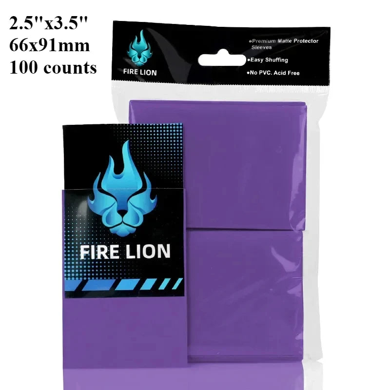 100 Counts 2.5"x3.5" Card Sleeves for Standard Sized Board Game for MTG Magic The Gathering Pokemon Sport Trading Cards 66x91mm