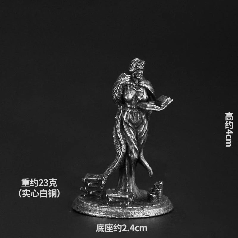 Bronze Metal Dragon and Dungeon Soldier Model Handmade Desktop Game Ornament Chess Toys Gifts Accessories