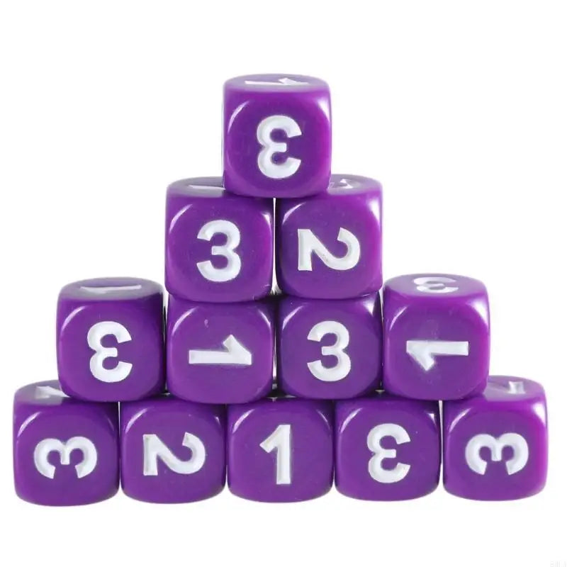 Game Playings Rounded Block Math Teaching Educational Toy Dices Small Colorful Acrylic Six Sided Dices Cubes with Number