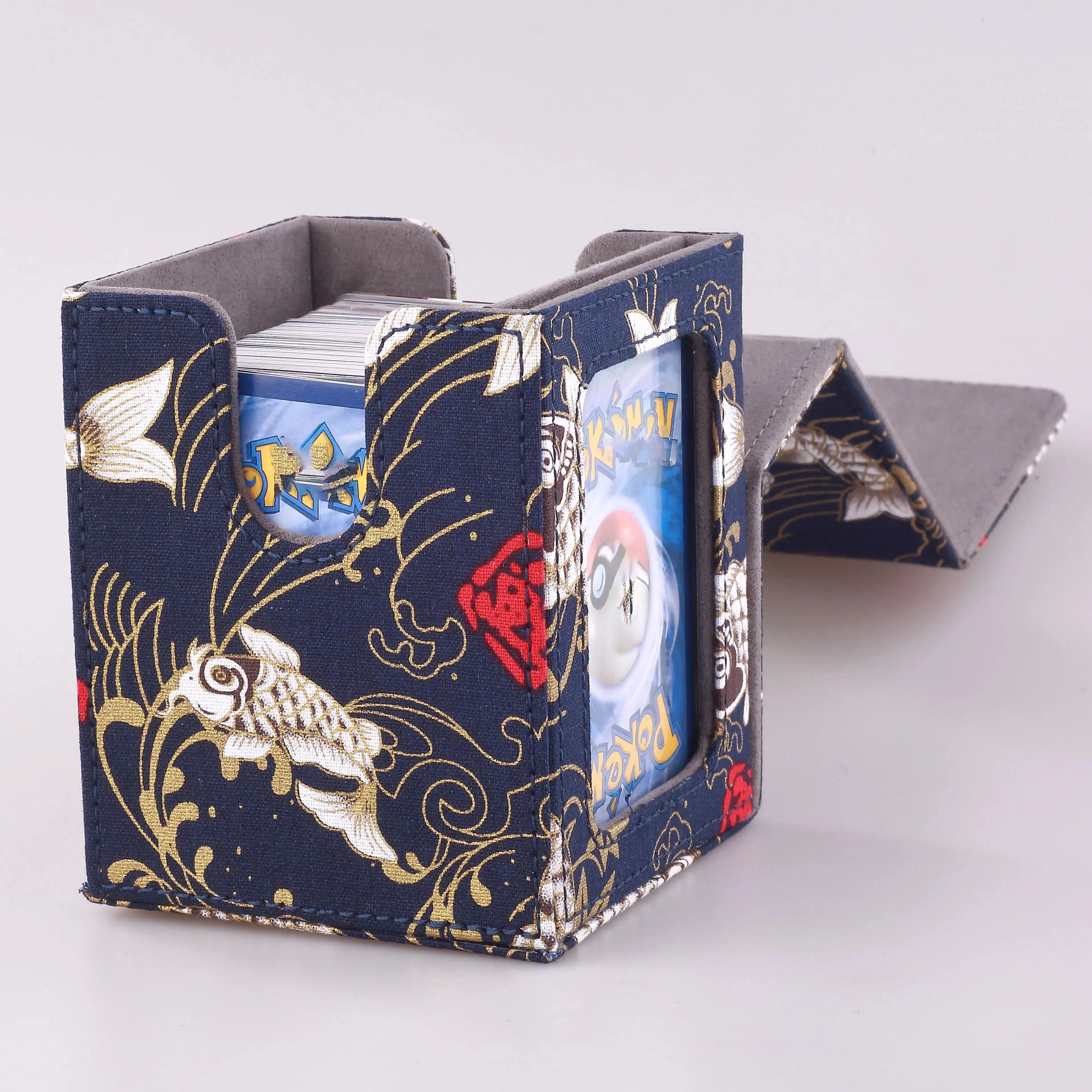 Deck Box for MTG Cards Trading Card Storage Box With Display Window Collectible Trading Card Cases Holds 120+ Sleeved Deck