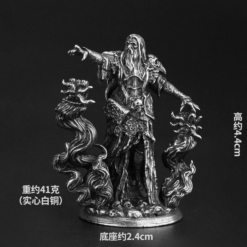 Bronze Metal Dragon and Dungeon Soldier Model Handmade Desktop Game Ornament Chess Toys Gifts Accessories