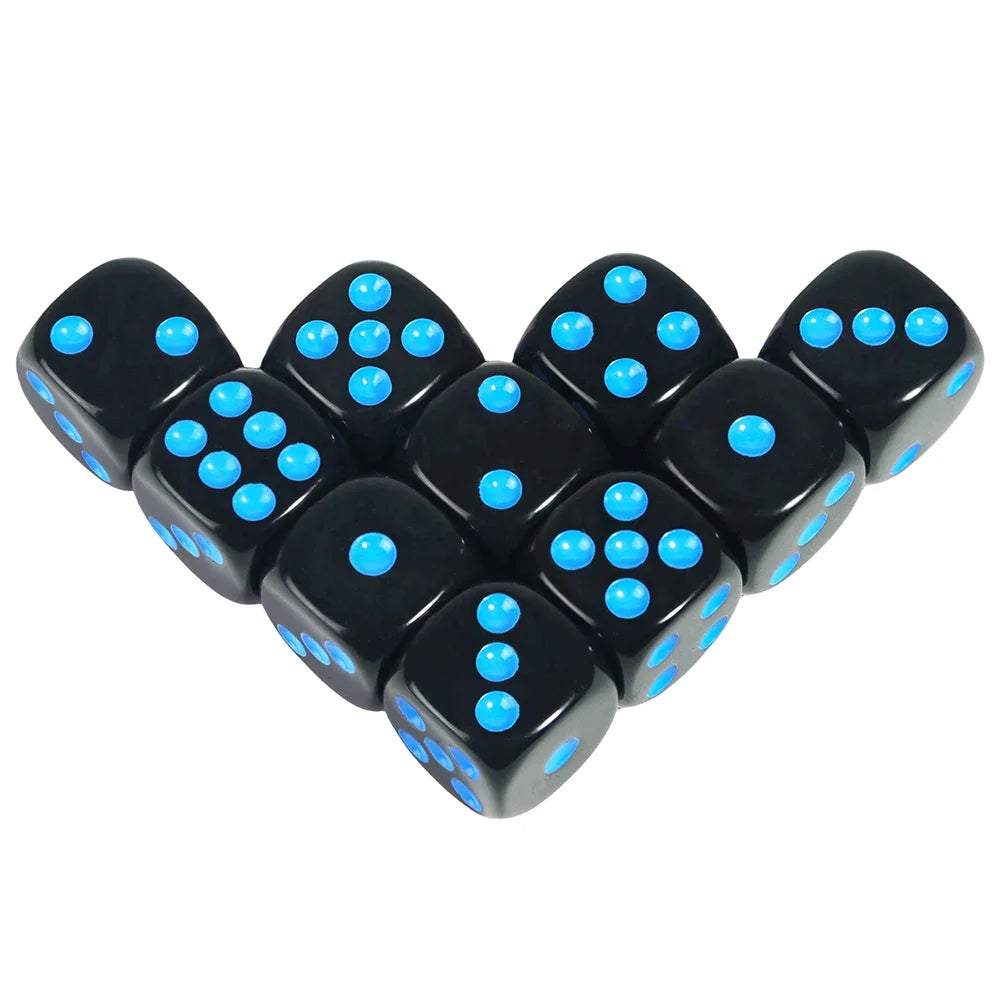 16mm Game Dice D6 of Rounded Corner Six Sided Dice for DND, RPG,Table Board Game or Teaching Math