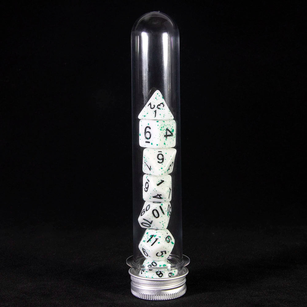 DND Dice 7 Pieces Polyhedral Dice Set with Tube,for D&D TRPG Board Game and Role Playing Game Accessories