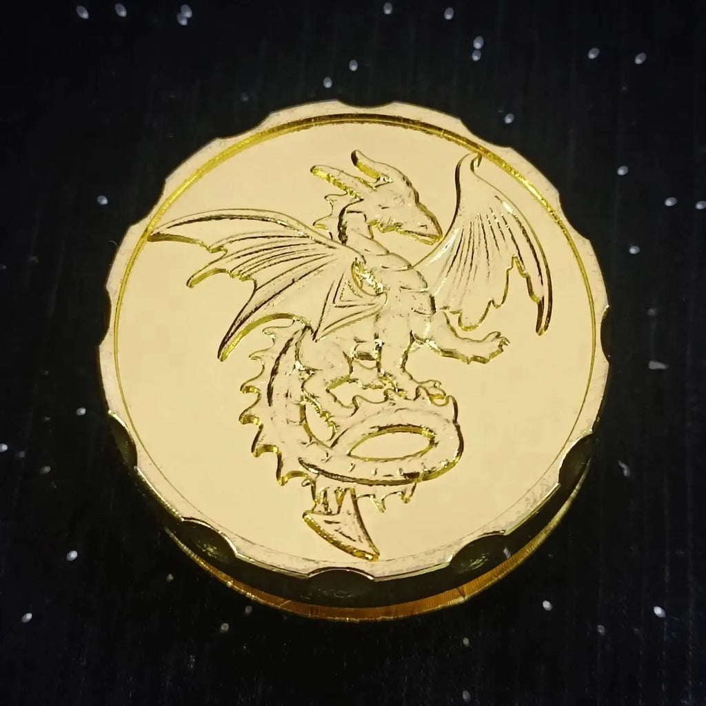 Dragons Metal And Dice Dungeons Fingertip Gyro Roulette Spinner Dice - Rotating Table Game Accessory for Gift