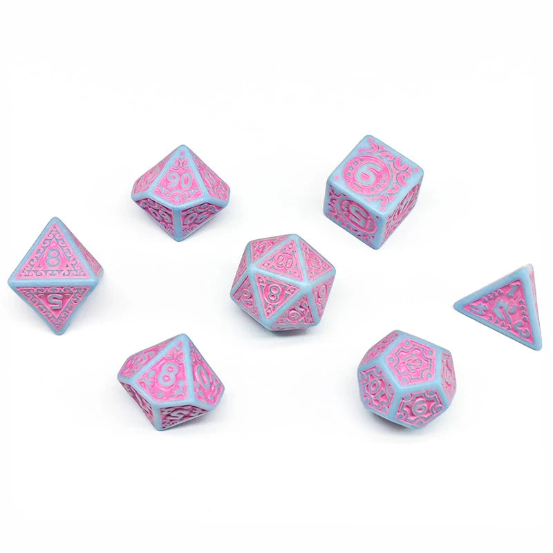 DND Game Dice 16mm-20mm Dices Set For Board Games /Teaching Math Party Accessories Multi Sided Dices Set