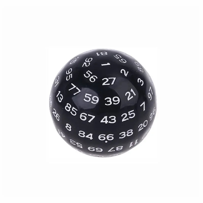 D100 Dice Polyhedral Acrylic 100 Sided Dices For Table Board Role Playing Game Bar Funny Kids Party Entertaiment