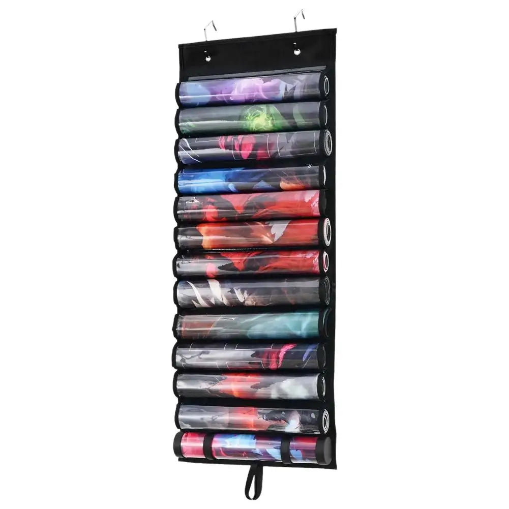 Playmat Holder, Playmat Tube Storage Bag For MTG With 2 Hooks, Fits 12+1 Card Game Playmats Portable Organizer Rack For TCG/RPG