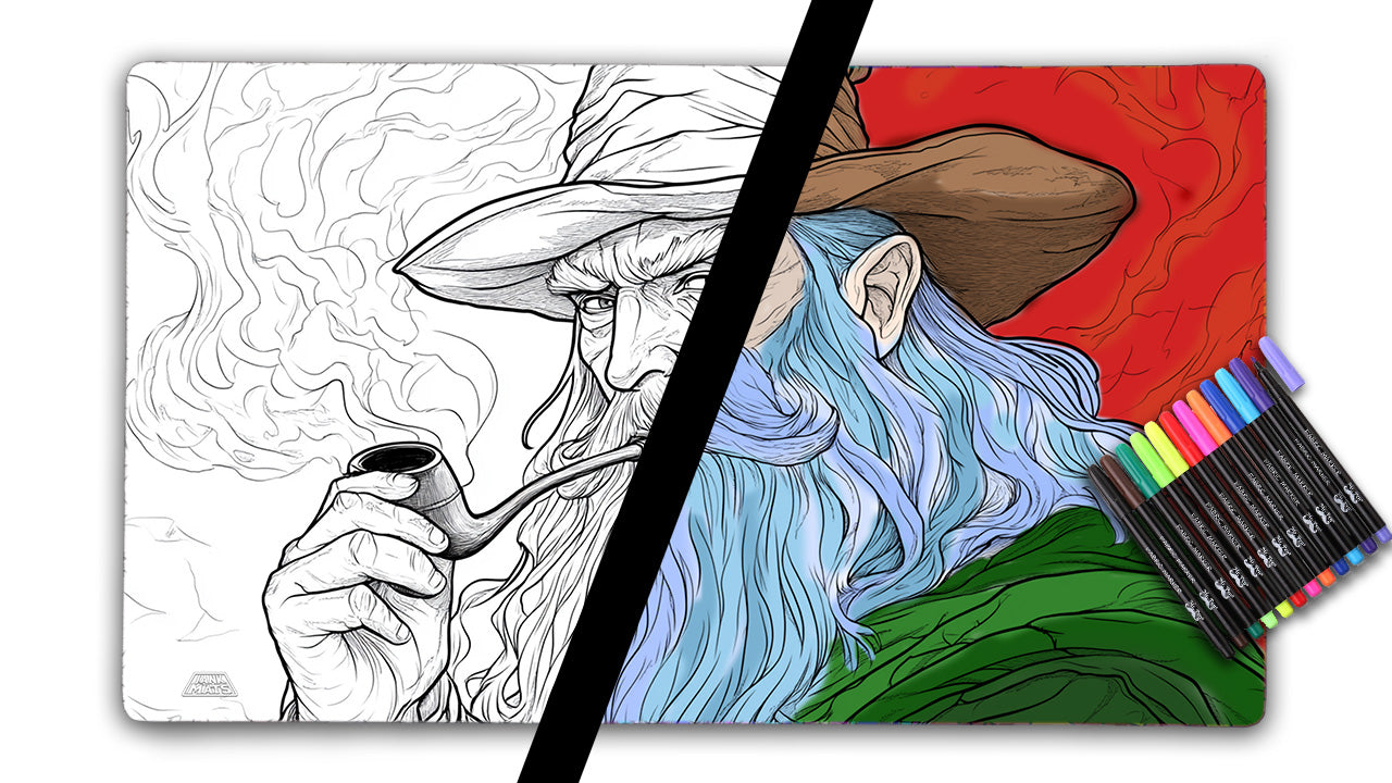 Wizard | Color Your Own Playmat Set