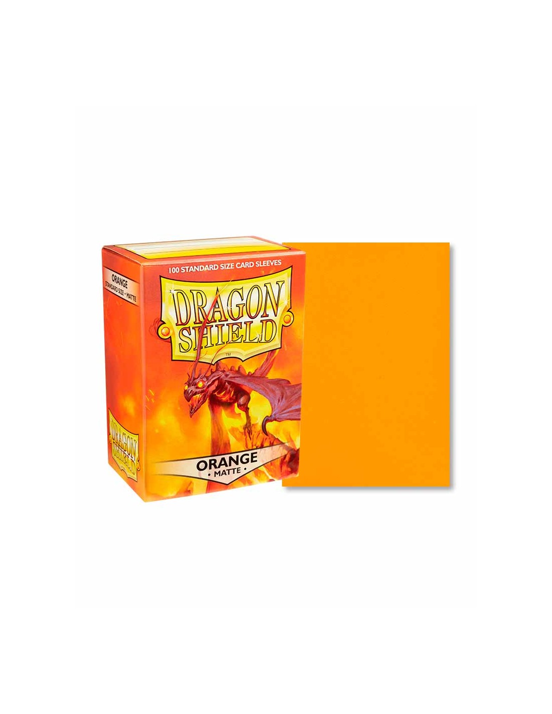 Dragon Shield Matte Sleeves - Orange (100-Pack)