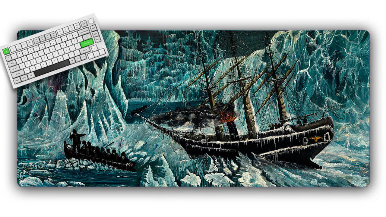 The Glacier TCG Playmat or XL Desktop